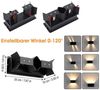 LETGOSPT Wandleuchte LED Wandlampe Innen/Außen Aluminium Wandleuchte Auf & ab Einstellbarer, LED fest integriert, warmweiß, 12W Quader LED Außenwandleuchte,IP65 Wasserdichte,für Hallen, Hotel Bild 2