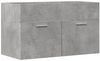 Waschbeckenunterschrank Betongrau 90 x 38,5 x 46 Holzwerkstoff Bild 2