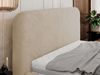 Bett mit Stauraum Polsterbett BENEA CLASSIC, Doppelbett mit Lattenrost Gepolstertes Kopfteil Gasdruckfeder Schlafzimmerbett - 140 x 200 cm - Creme Plüsch Bild 4