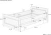 Erst-Holz Seniorenbett extra hoch 120x220 Einzelbett Holzbett Massivholz Kiefer ohne Zubehör 60. 42-12-220 oR Bild 4
