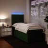 vidaXL Boxspringbett mit Matratze Dunkelgrün 90x190 cm Samt 3293089 Bild 4