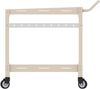 Outdoor Servierwagen Bard Stahl 72x77x38 cm Champagne [casa. pro] Bild 5
