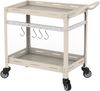 Outdoor Servierwagen Bard Stahl 72x77x38 cm Champagne [casa. pro] Bild 4