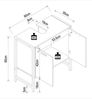 VCM Badmöbel Waschbeckenunterschrank Edino 920011 Honig-Eiche H. 60 x B. 60 x T. 30 cm Bild 2