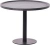 CLP 2er Set Beistelltische Aspen runde Tischplatten mit schwarzem Metallgestell,grau Bild 4