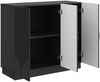 vidaXL Sideboard Schwarz 89 x 34,5 x 77 cm Holzwerkstoff 895336 Bild 3