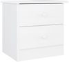 vidaXL Nachttisch ALTA Weiß 41x35x41 cm Massivholz Kiefer 353916 Bild 2