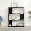 vidaXL Bücherregal Schwarz Eichen-Optik 80x24x96 cm Holzwerkstoff 862394 Bild 3