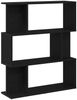 vidaXL Bücherregal Schwarz Eichen-Optik 80x24x96 cm Holzwerkstoff 862394 Bild 2