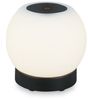 BRILONER - LED Tischlampe kabellos mit Touch, dimmbar in Stufen, Glasschirm, Nachttischlampe, Leselampe, LED lampe, Campinglampe, Tischleuchte, Akku Lampe, Outdoor Lampe, 15x16 cm, Schwarz Bild 4