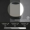 BRILONER - LED Tischlampe kabellos mit Touch, dimmbar in Stufen, Glasschirm, Nachttischlampe, Leselampe, LED lampe, Campinglampe, Tischleuchte, Akku Lampe, Outdoor Lampe, 15x16 cm, Schwarz Bild 2