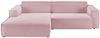 KAWOLA Sofa SAMU Ecksofa Feincord rosa Recamiere links 72 x 168 x 276 cm Bild 3