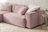 KAWOLA Sofa SAMU Ecksofa Feincord rosa Recamiere links 72 x 168 x 276 cm Bild 5