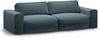 Micadoni Sofa Victor 3-Sitzer Samt Grau Bild 2