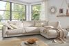 KAWOLA Sofa MADELINE Ecksofa Cord cremeweiß Recamiere rechts 86 x 224 x 325 cm Bild 2