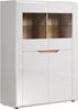 Highboard Marlon in weiß Hochglanz 96 x 132 cm Bild 2