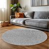 Carpettex Schlingenteppich Unicolor - Einfarbig, Rund, Höhe: 7 mm, Runder Schlingen Teppich Wohnzimmer Einfarbig Meliert Optik Bild 5