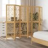 vidaXL 6-tlg. Raumteiler Braun Massivholz Paulownia 358873 Bild 3