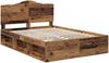 vidaXL Bettrahmen Altholz 140 x 190 cm Massives Kiefernholz 3413315 Bild 4
