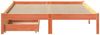 vidaXL Massivholzbett ohne Matratze Wachsbraun 150x200 cm Kiefernholz 3301455 Bild 4