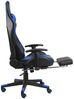 vidaXL Gaming-Stuhl mit Fußstütze Drehbar Blau PVC [20485] Bild 5
