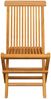 vidaXL Gartenstühle mit Beigen Kissen 2 Stk. Massivholz Teak 3062478 Bild 4