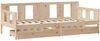 vidaXL Tagesbett mit Schubladen 90x190 cm Massivholz Kiefer 3302112 Bild 3