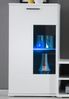 Wohnwand >Kenton< in Weiß aus Glas - 230x185x38cm (BxHxT) Bild 3