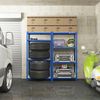Songmics Schwerlastregal mit 5 Ablagen, Stahl / MDF, Blau, 160 x 40 x 80 cm Bild 2