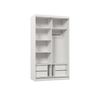 Beautysofa Kleiderschrank Helix (Garderobe mit Scharniertüren, mit Spiegel, schwarzes / weißes / graues / artisan) mit Lamellen Bild 4