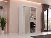 Beautysofa Kleiderschrank Helix (Garderobe mit Scharniertüren, mit Spiegel, schwarzes / weißes / graues / artisan) mit Lamellen Bild 5