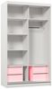 Beautysofa Kleiderschrank Helix (Garderobe mit Scharniertüren, mit Spiegel, schwarzes / weißes / graues / artisan) mit Lamellen Bild 2
