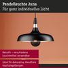 Pendelleuchte Juna E27 max. 20W Schwarz matt, Champagner dimmbar Metall Bild 3