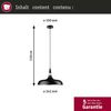 Pendelleuchte Juna E27 max. 20W Schwarz matt, Champagner dimmbar Metall Bild 5