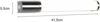 LED Bad Wandleuchten 2er Set mit Steckdose Chrom - Spiegelleuchten, B: 41,5cm Bild 4