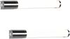 LED Bad Wandleuchten 2er Set mit Steckdose Chrom - Spiegelleuchten, B: 41,5cm Bild 2