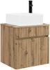 vidaXL Wandmontierte Waschbecken-Vanität Artisan-Eiche 49 x 41 x 63 cm 890571 Bild 2