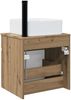 vidaXL Wandmontierte Waschbecken-Vanität Artisan-Eiche 49 x 41 x 63 cm 890571 Bild 4