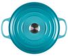 Le Creuset Signature Gusseisen-Bräter mit Deckel, Für alle Herdarten und Induktion geeignet, Rund, Karibik, 22,0 cm, 3.3 Bild 4