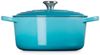 Le Creuset Signature Gusseisen-Bräter mit Deckel, Für alle Herdarten und Induktion geeignet, Rund, Karibik, 22,0 cm, 3.3 Bild 3