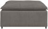 vidaXL Modulares Sofa Fußhocker-Modul Hellgrau 100x100x48 cm 4104497 Bild 4