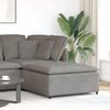 vidaXL Modulares Sofa Fußhocker-Modul Hellgrau 100x100x48 cm 4104497 Bild 1