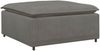 vidaXL Modulares Sofa Fußhocker-Modul Hellgrau 100x100x48 cm 4104497 Bild 5
