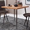 Wohnling Esszimmertisch LODI 80 x 76 x 80 cm Massivholz Akazie / Metall Industrial Bild 3