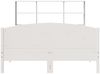 vidaXL Massivholzbett mit Regal ohne Matratze Weiß 160x200 cm Kiefer 3323099 Bild 4