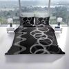 Fleece-Bettwäsche mit Reißverschluss in Grau Kissen- und Deckenbezug 100% Polyester 155x220 cm Bild 2