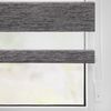 Lichtblick Sonnenschutzsysteme GmbH Doppelrollo Askersund 90 cm x 220 cm (BxL) Dunkelgrau modernes Duo Rollo mit aufregenden Designs; Klemm- und schraubbar; Lichtdurchlässig und blickdicht Bild 4