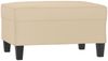 vidaXL 3-tlg. Sofagarnitur mit Kissen Creme Mikrofasergewebe 3202360 Bild 5