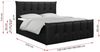 Boxspringbett, mit Fußteil, 2 Bettkästen - PREMIUM-11 - 160x200cm - Schwarz Kunstleder - H4 Bild 5