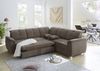 Job 'Udine KPL' Wohnlandschaft, Microfaser bedruckt dunkelbraun Bild 5